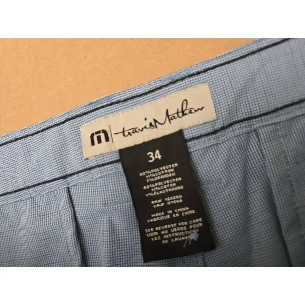 Travis Mathew Bermuda Blus 8” Golf Casual Shorts Men Size 34